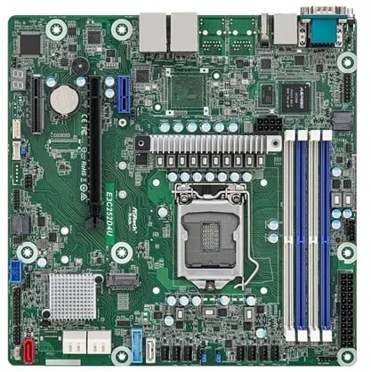 ASRock Rack E3C252D4U - moederbord - micro ATX - LGA1200 Socket - C252 Moederbord - Intel C252 - Intel LGA1200 socket - DDR4 RAM - Micro-ATX
