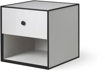 Audo Frame 35 met 1 lade 35X35X35 lichtgrijs