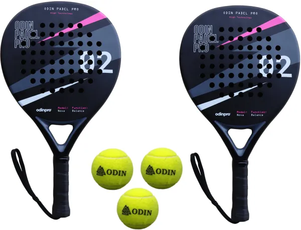 Odin Padel PAKKETAANBIEDING (Odin Padel Nova Balance + Odin Padel Ballen - 3 stuks)
