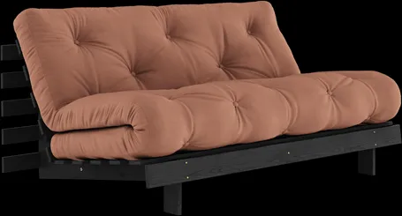 Karup Design Roots Slaapbank Met Roots Matras 160x200 Clay Brown/Zwart Gelakt